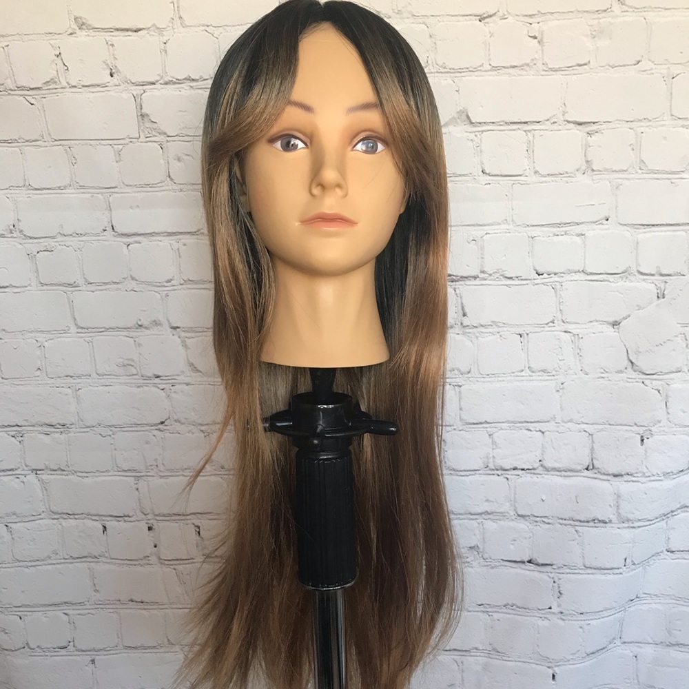 Long Middle Part Banged